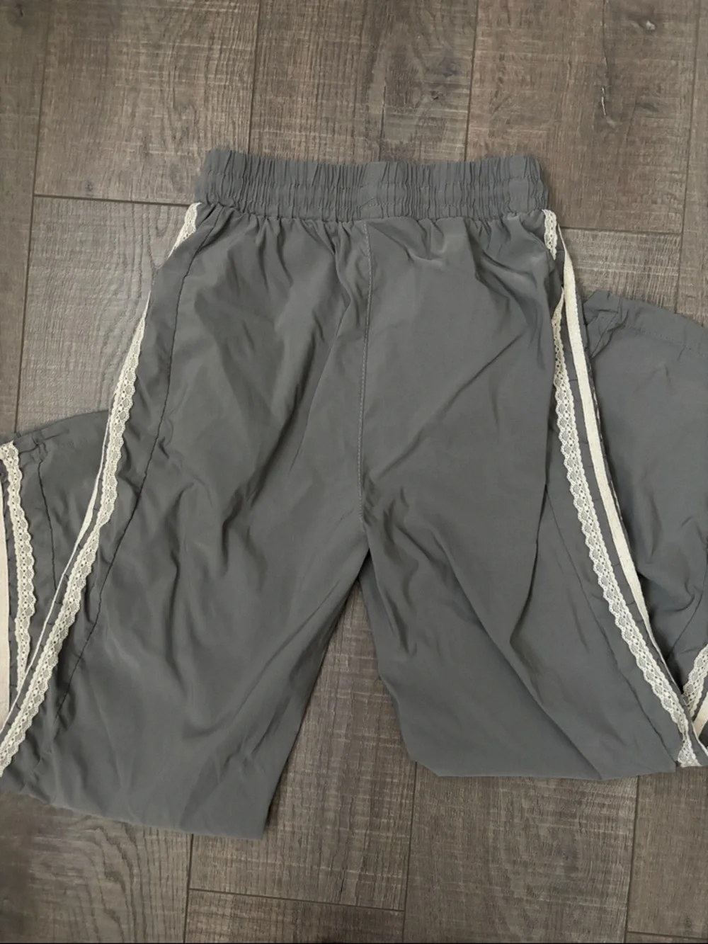 Gray Track Pants with Side Stripes - Picture 5 of 5